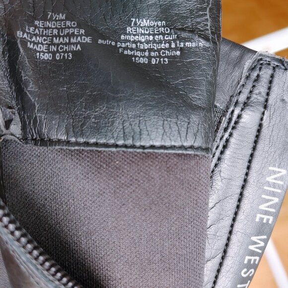 ๐ฏ% Genuine Leather Black Knee High boots - Nine West - Picture 15 of 16